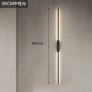 Una línea cielo pasillo minimalista lámpara de pared dormitorio cabecera tira salón pared de fondo atmósfera decoración lámpara de pared de cobre puro