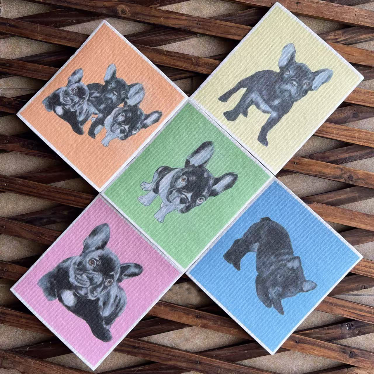 Toallas suecas alemanas dm toallas absorbentes de agua sin aceite eco pulpa de algodón impresa toallas de cocina