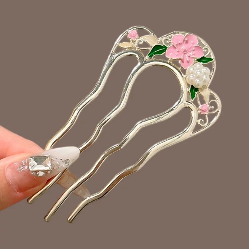 Horquilla en forma de U de alta calidad para mujer, horquilla para el cabello de todo fósforo diaria, horquilla para el cabello de la moda coreana, tocado, accesorios para el cabello con peine