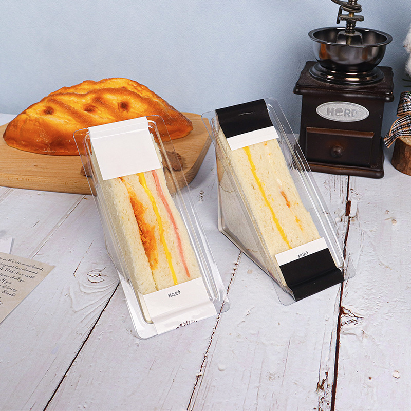 三明治包装盒雪媚娘盒子三明治打包盒蛋糕盒三角切块西点包装盒