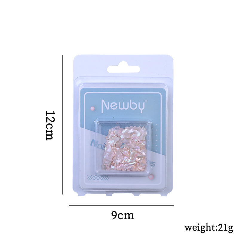 Decoraciones para uñas, piezas de concha de abulón iridiscente, decoraciones en caja, venta al por mayor, fragmentos de concha ultrafinos irregulares, decoración para uñas DIY