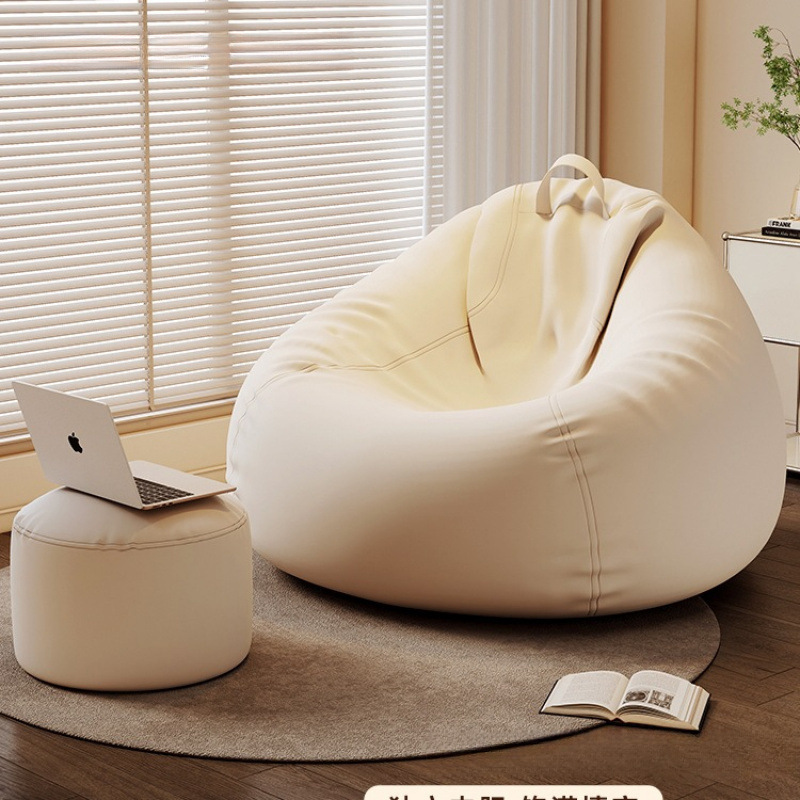 Sofá perezoso reclinado para dormir una sola persona sillón perezoso perro humano arroz dormitorio pequeño sofá bolsa de frijol sillón reclinable