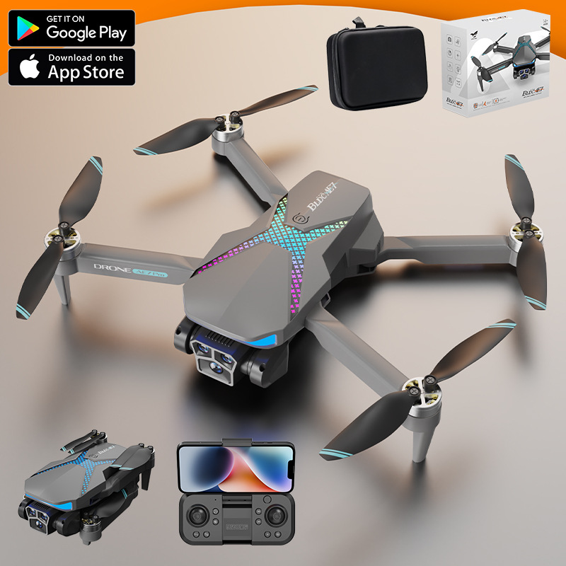 Shangheng Technology Ae7Pro Lighting Cross-Border New Product Drone Brushless Intelligent Obstacle Avoidance Optical Flow Four-Axis Remote Control Aircraft