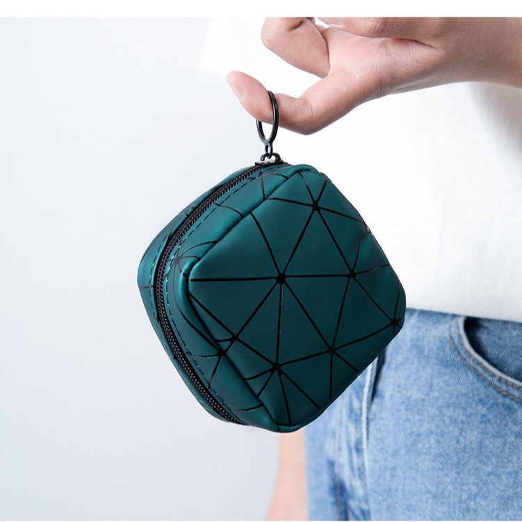 Pu impermeable lápiz labial de almacenamiento ins estilo cosmético bolsa de almacenamiento de cosméticos bolsa de almacenamiento portátil pequeño libro rojo mismo estilo bolsa