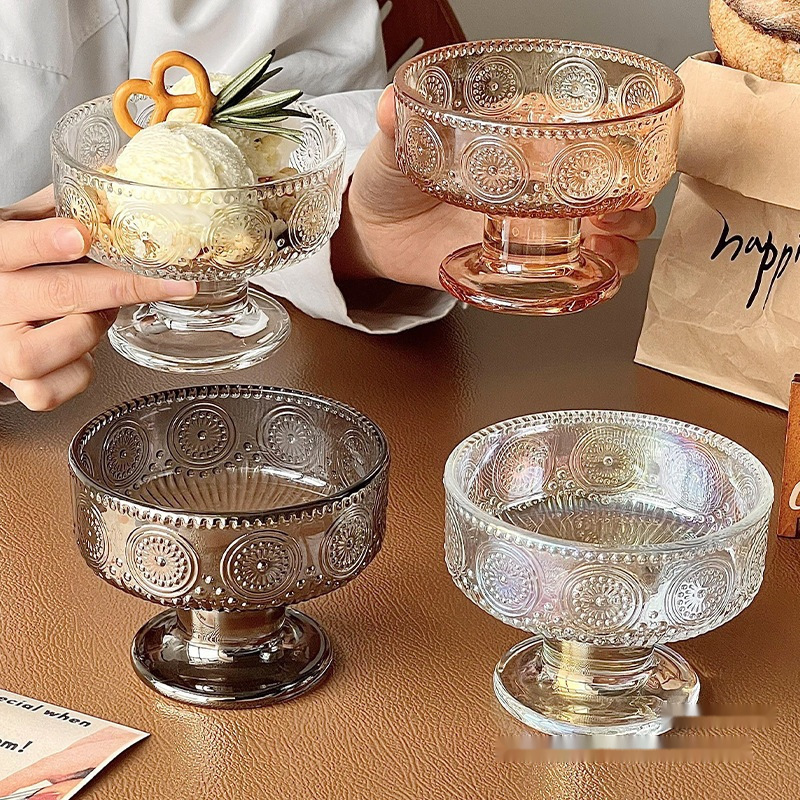 风冰淇淋球杯玻璃酸奶碗高脚甜品碗高颜值雪糕奶昔布丁慕斯杯包邮|undefined