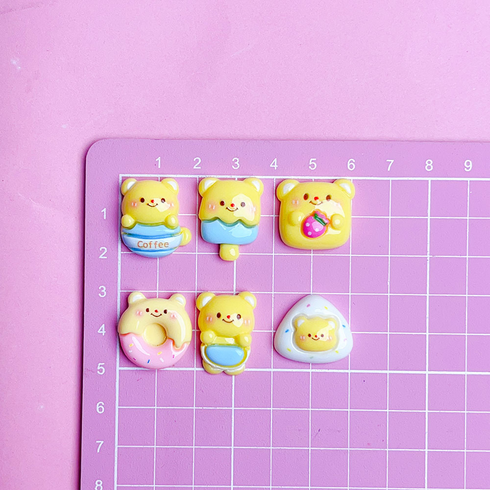 노란색 귀여운 곰 시리즈