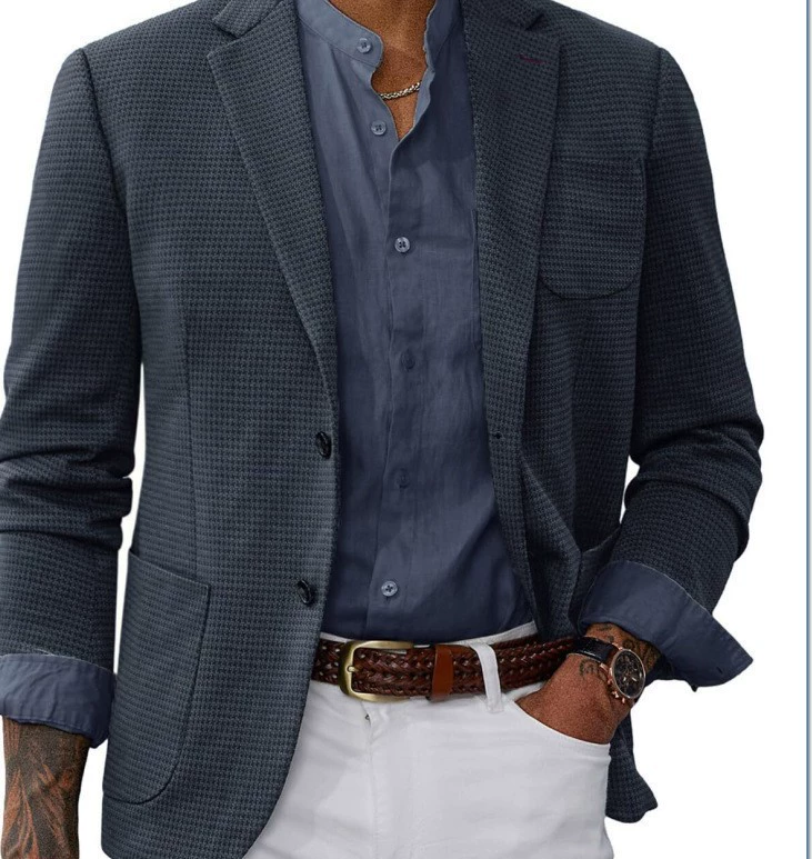 Spring suit for leisure, jacket English style, plus size
