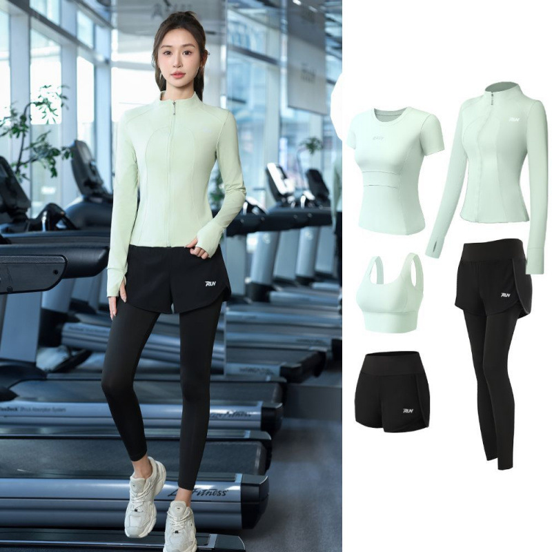 Trajes de yoga para mujeres de verano ropa deportiva suelta rápida ropa seca para correr trajes de mujeres de la mañana comercio al por mayor