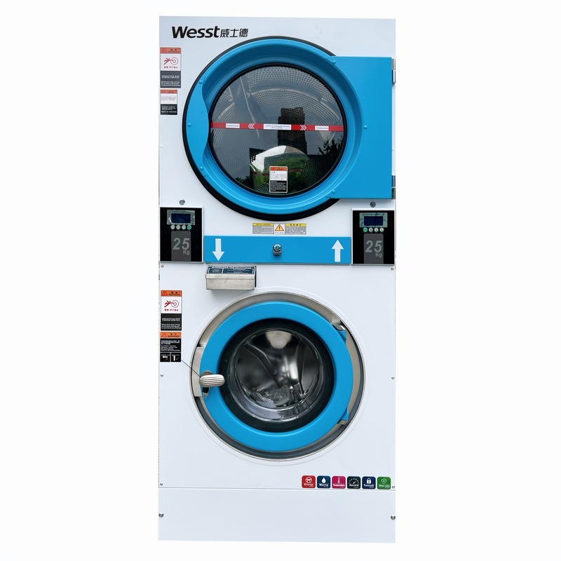 Weishide 工業用洗濯機 上部乾燥・下部洗濯可能 業務用コイン式工業用洗濯・乾燥一体型洗濯機|undefined