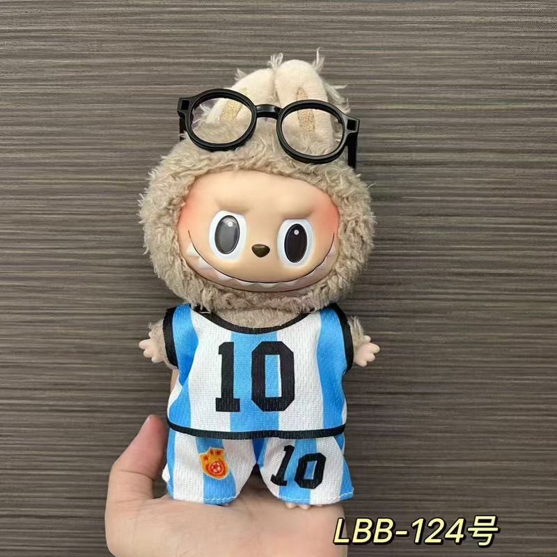123世代ラブブベビー服17cmラブブブラインドボックス人形ボールスーツ着替えスーツCロナウド着替え服なし|undefined