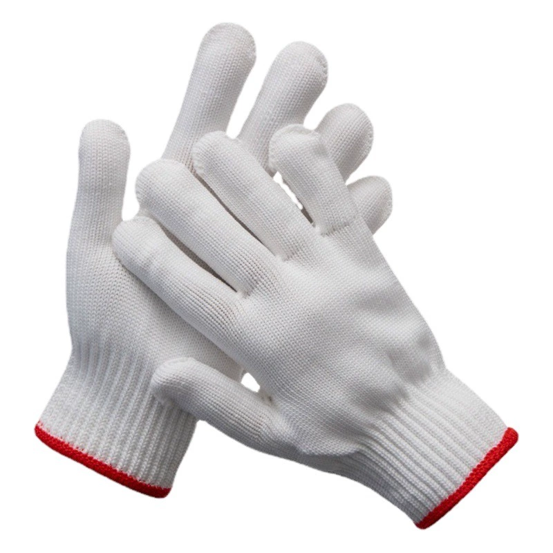 Перчатки из пряжи противоскользящие износостойкие утолщенные трикотажные хлопчатобумажные пряжи Нейлоновые полиэфирные рабочие перчатки Рабочие перчатки линии