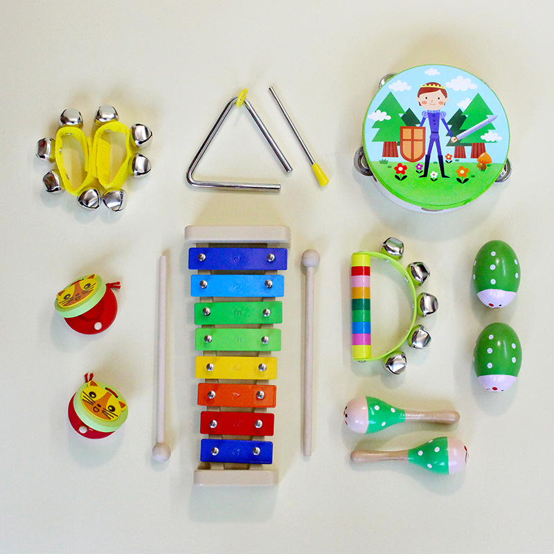 Orff instrumento musical de madera traje Príncipe Princesa niños instrumento de percusión kindergarten bebé música educación temprana material didáctico