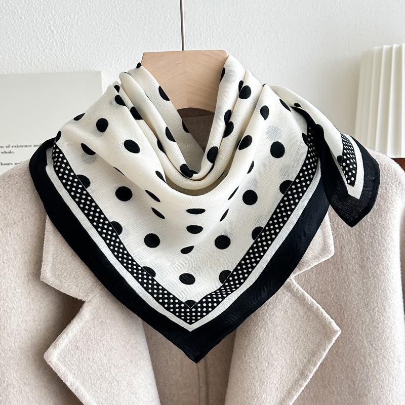 테두리 도트 - 화이트