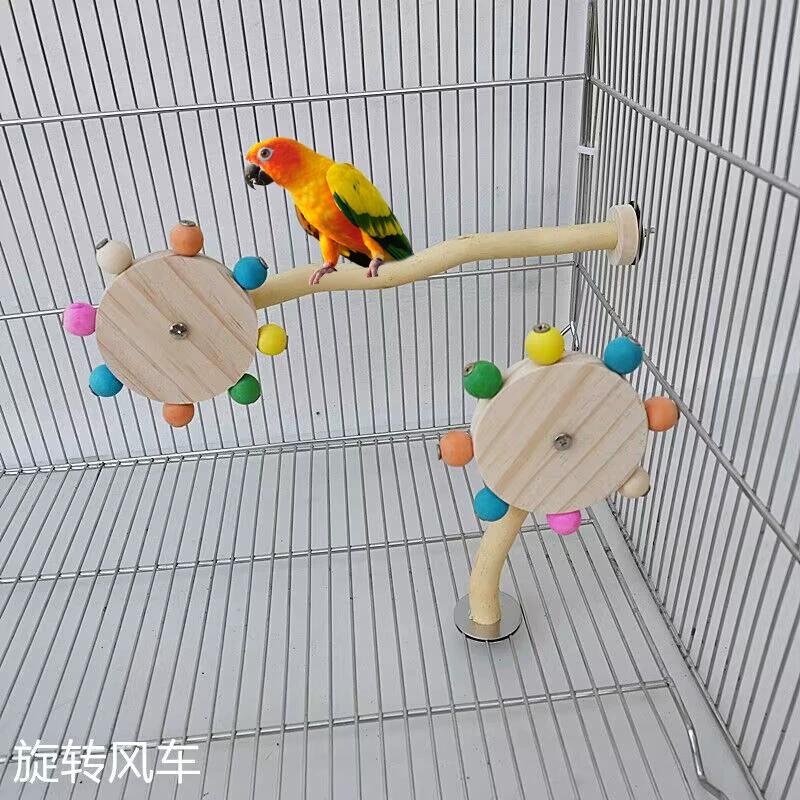 Игрушка для птиц-попугаев, вращающаяся ветровая станция, палка, клетка для птиц, подставка, столб, развивающие игровые принадлежности, аксессуары для клеток для птиц, бесплатная доставка