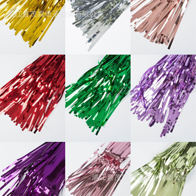 2 Silk Thickeneded 1*2m Bright Rain Silk Door Curtain Tassel Party Wedding Decoration Background Rain Curtain Arrangement Hanging Decoration 2 Silk Thickeneded 1*2m Bright Rain Silk Door Curtain Tassel Party Wedding Decoration Background Rain Curtain Arrangement Hanging Decoration
