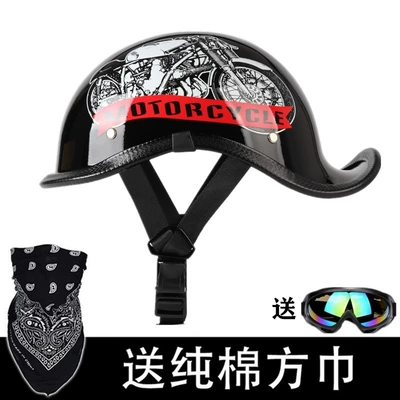 Motosiklet kaskı (dəbilqə), Women, Electric Motorcycle Helmet for Riding - bright-black-motorcycle-version-flower-not-3c-face-towel-goggles-m