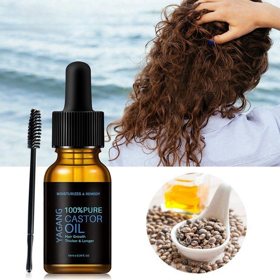 Cross-border exclusive YAGANG castor oil black thick curling long gentle moisturizing hair root eyelash liquid