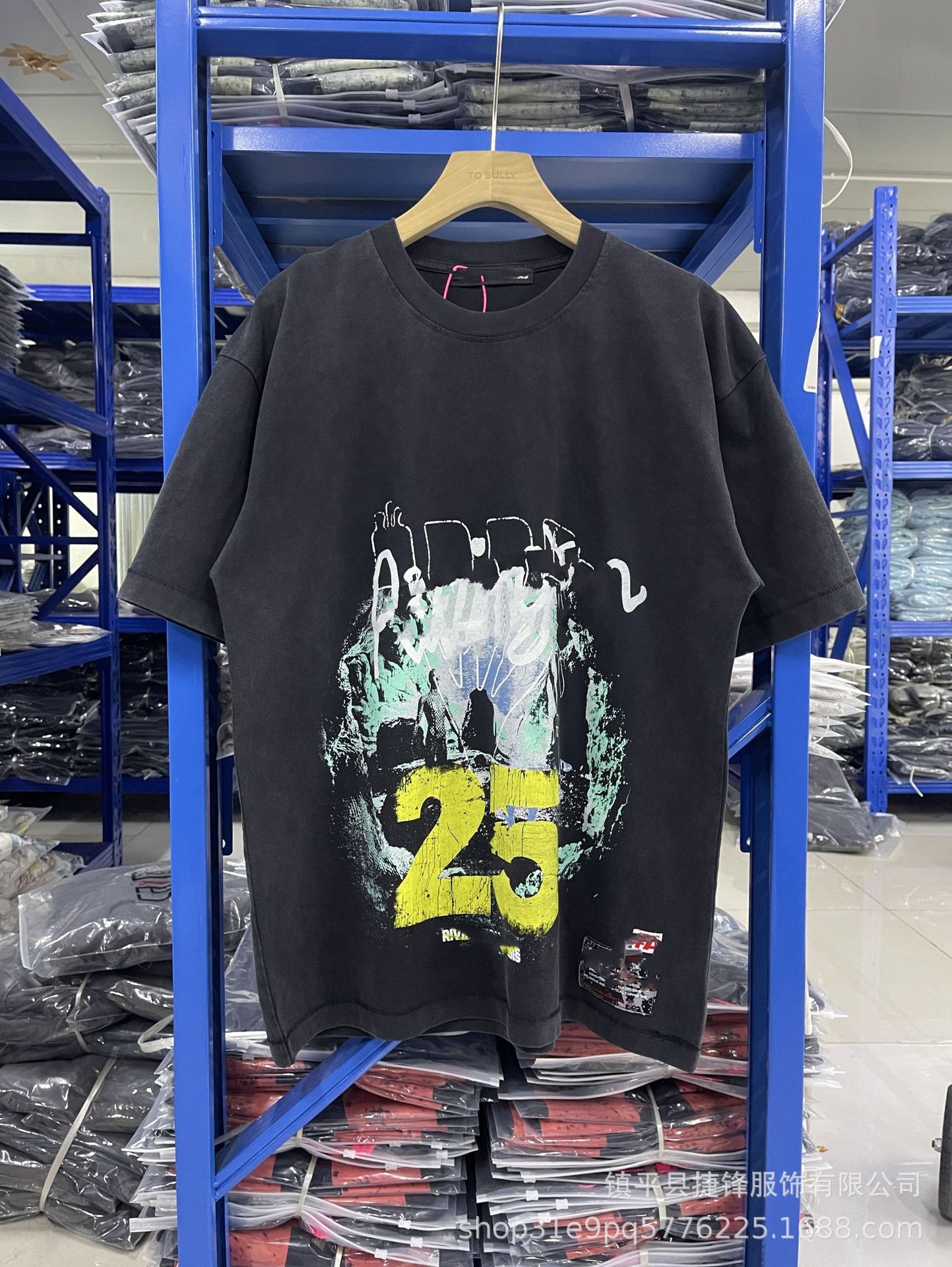 クロスボーダーの新型欧米のファッションブランドのレトロな水洗いは古い落書きをします。