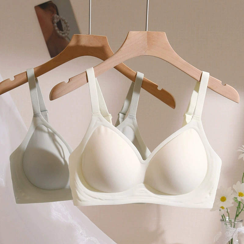 Summer Wireless Push-Up Bra, Thin Supportive Underwear, Seamless Comfort, Sizes 32–38 (A–C)