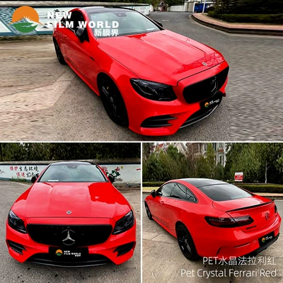 Factory Direct color change film — Automotive Film - crystal-ferrari-red
