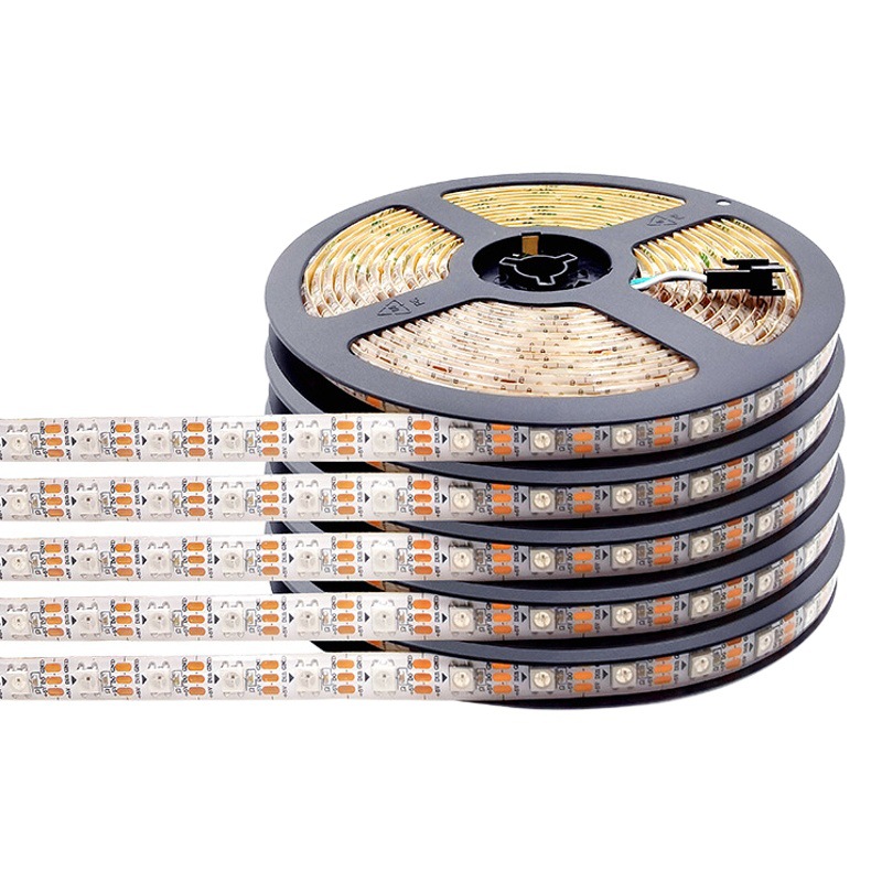 Fabricante 5V incorporado ic2812 a todo color caballo corriendo agua RGB bajo voltaje barra de luz 5050led magia color luz tira al por mayor