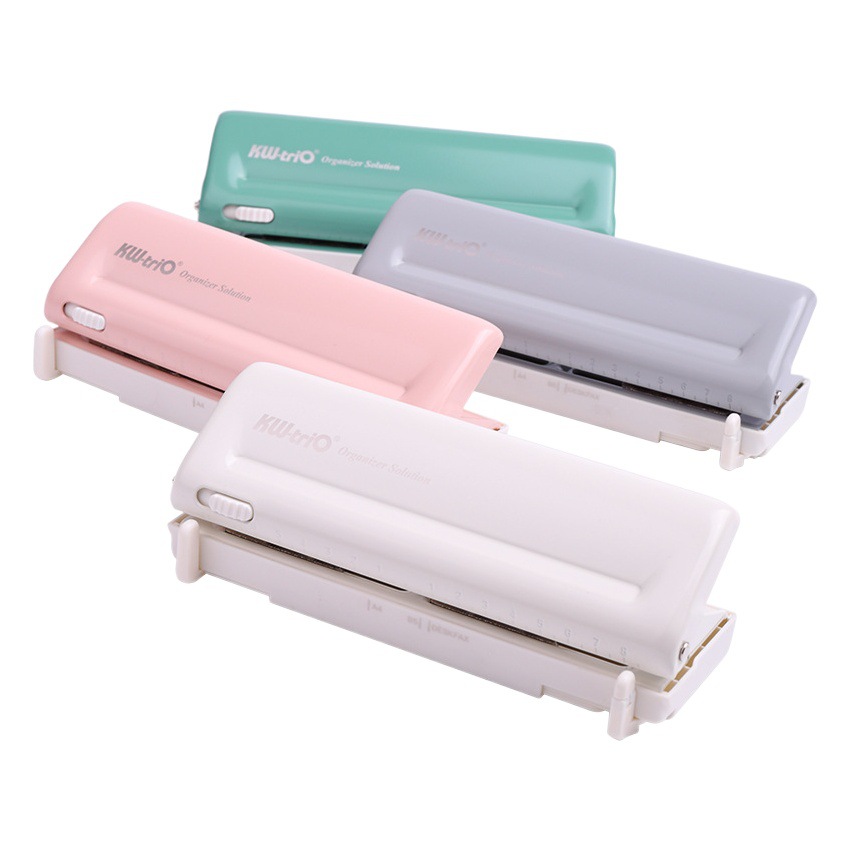 Perforadora múltiple Kedeyou M5, perforadora de metal para manual A6, perforadora ajustable para libros de hojas sueltas de seis orificios