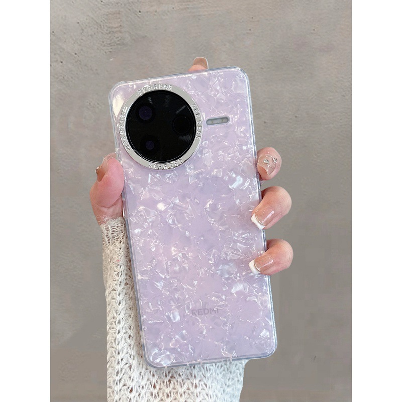 适用红米k80手机壳透明redmik80pro新款小米保护套k80Pro贝壳纹女|undefined