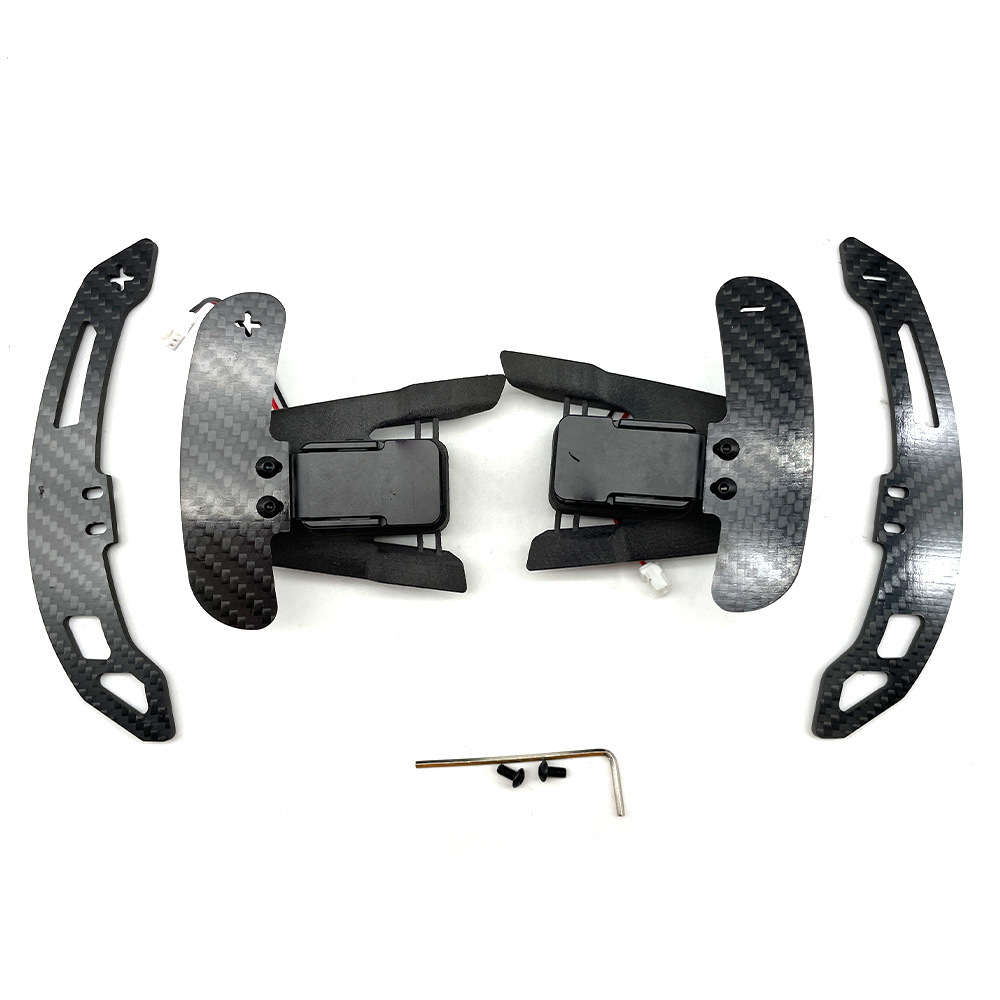 (2개) VW 골프 7 7.5 GOLF7 | 7.5 GTI 스포츠 스티어링 휠 실제 탄소 섬유 마그네틱 패들에 적합