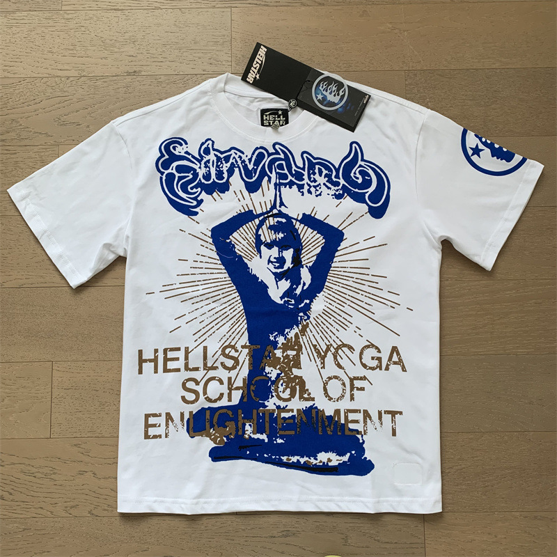 美潮地獄の星insと同じレトロなプリント上着男女のカジュアルなファッション綿の水洗い半袖tシャツ|undefined