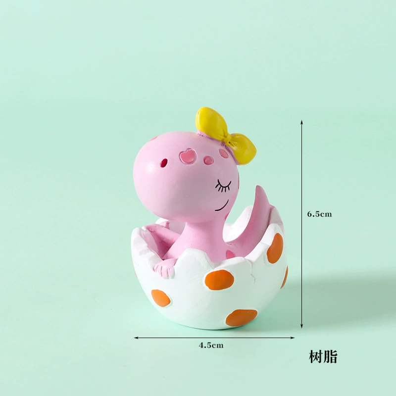 Creative cartoon children's dinosaur, decorations, resin decor