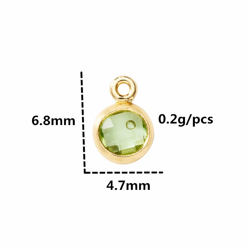 4mm12 생석 생석 얼굴 라운드 크리스탈 목걸이 펜던트 액세서리 DIY 팔찌 귀걸이 보석 액세서리
