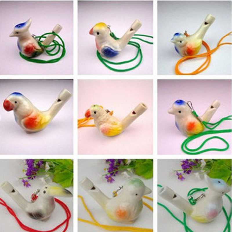 陶瓷水鸟 陶瓷鸟哨 陶笛生肖水鸟12十二生肖水哨音乐紫砂水鸟