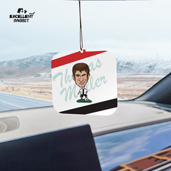 Premium Rabbit Best Seller Kartoon Car Air Freshener Deodorizer Trendy World Cup Star Football Legend Indoor Car Fragrance