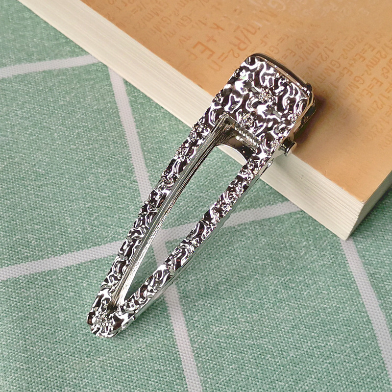 Simple Style Style Simple Style Moon Flower Metal Plating Artificial Pearls Rhinestones Hair Clip 1 Piece