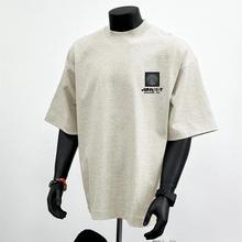 轻奢痞帅~大牌清仓重磅纯棉潮流复古短袖男夏季新款圆领半袖T恤衫