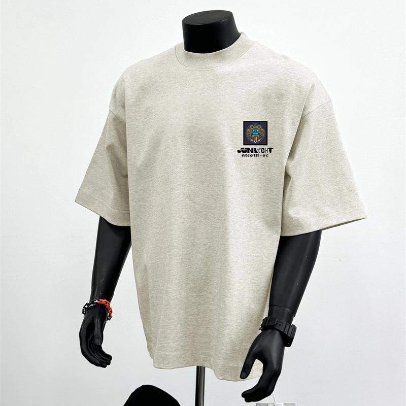 轻奢痞帅~大牌清仓重磅纯棉潮流复古短袖男夏季新款圆领半袖T恤衫