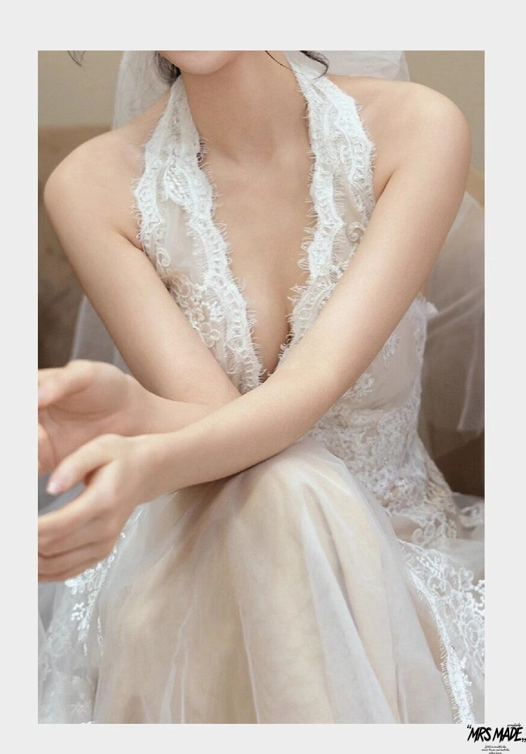 Abito da sposa vintage in pizzo stile foresta per matrimonio_voghion.com