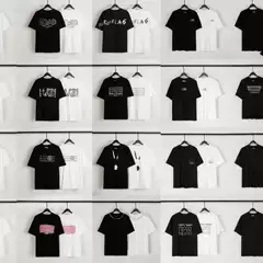 Cross-Border Maison Margiela Digital Print Mm6 Pure Cotton High-Quality Men's T-Shirt Short-Sleeved Men's Clothing