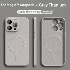 Apple 16 携帯電話ケース magsafe 磁気吸引 17Promax 液体シリコーン 14 オールインクルーシブ 15 落下防止 12 セットに適しています。