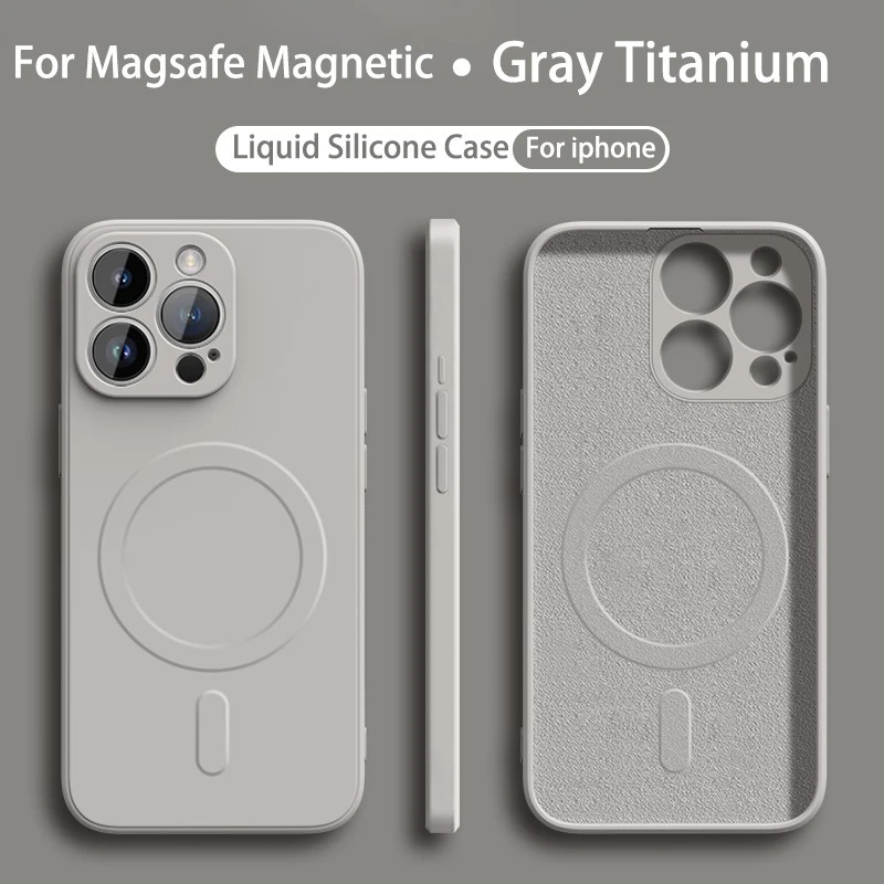 Suitable for Apple 16 Mobile Phone Case Magsafe Magnetic 17Promax Liquid Silicone 14 All-Inclusive 15 Anti-Fall 12 Sets X