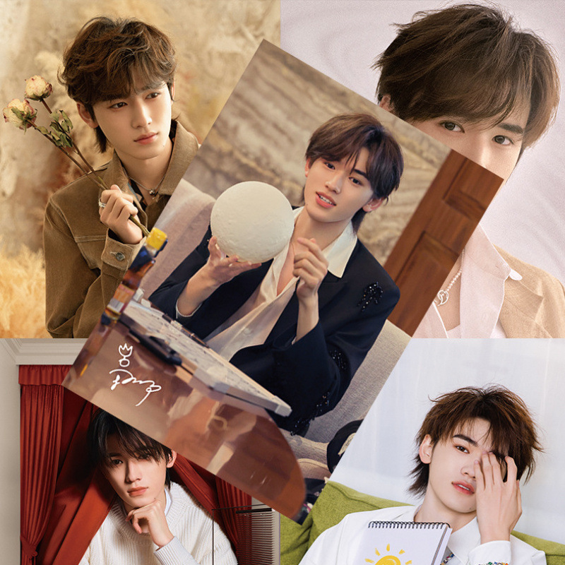 男明星批发 莎头组合成毅宋亚轩TF家族四代陈奕恒写真墙贴纸|undefined