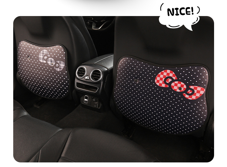 Cute Anti-Kick Pads for Women's Car Seats, Anti-Dirt Pads for Car Seat Backs, Anti-Kick Pads for Children in the Back Seats