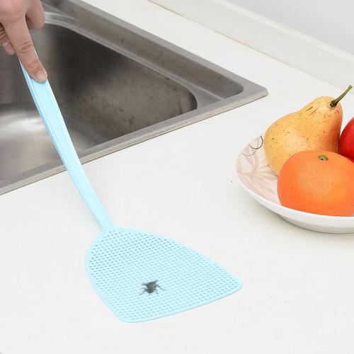 Household summer plastic fly swatter mosquito swatter durable mesh long handle manual fly swatter fly swatter mosquito swatter