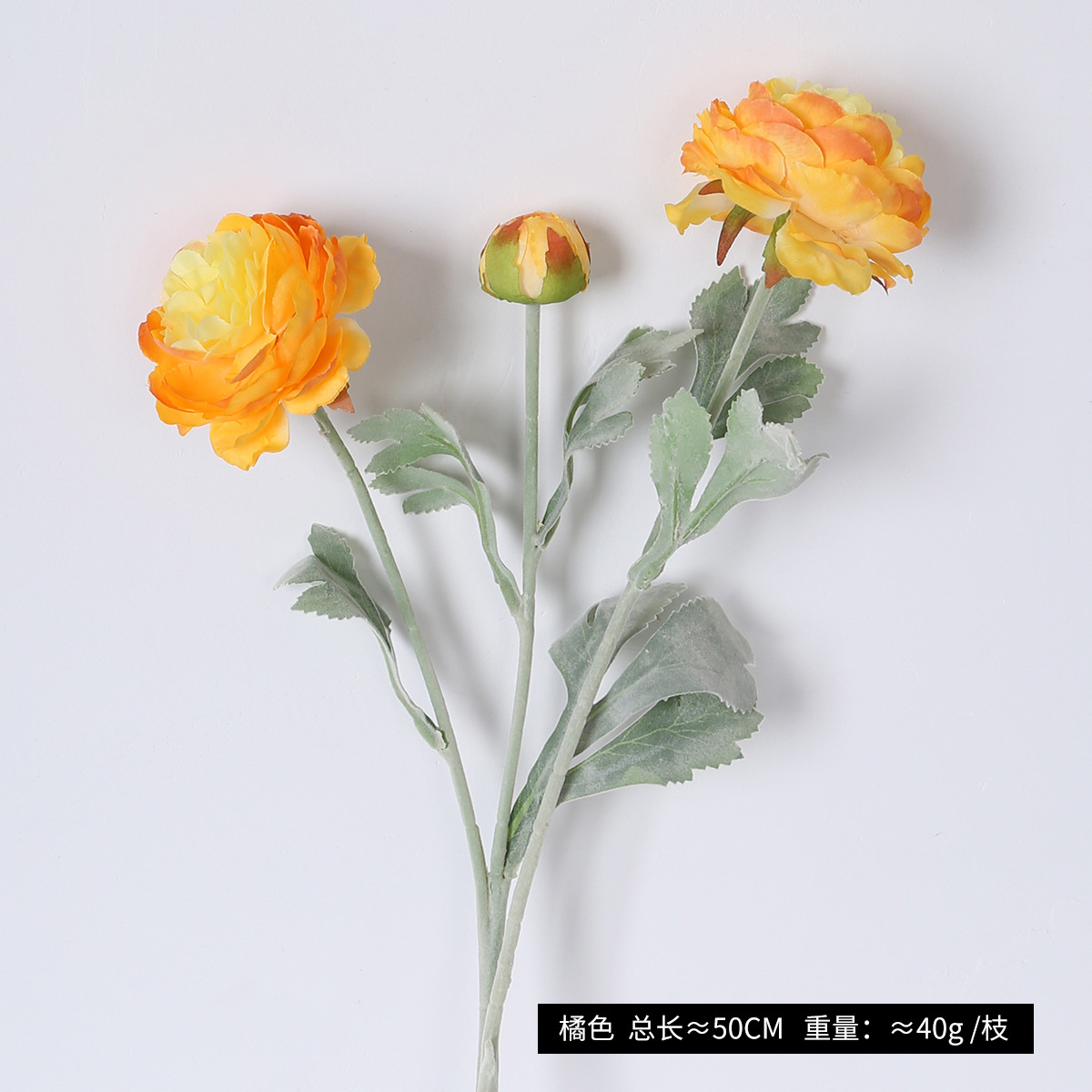 Flores de peonía extranjera de alta gama flocado 3 flores de loto de rocío decoración del hogar adornos falsos flores en vivo flores de simulación al por mayor