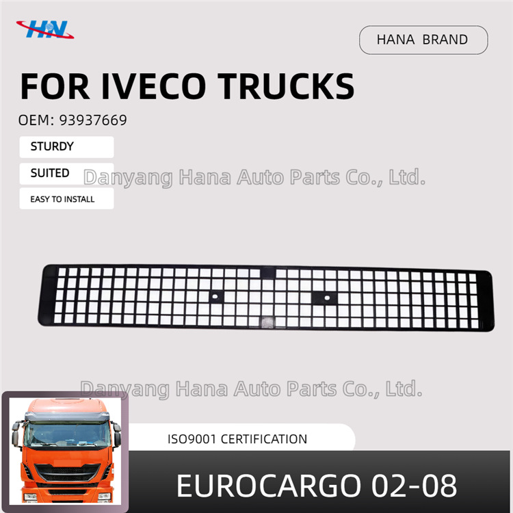 Rejilla central negra 93937669 para la fábrica de piezas de camiones Iveco LVECO