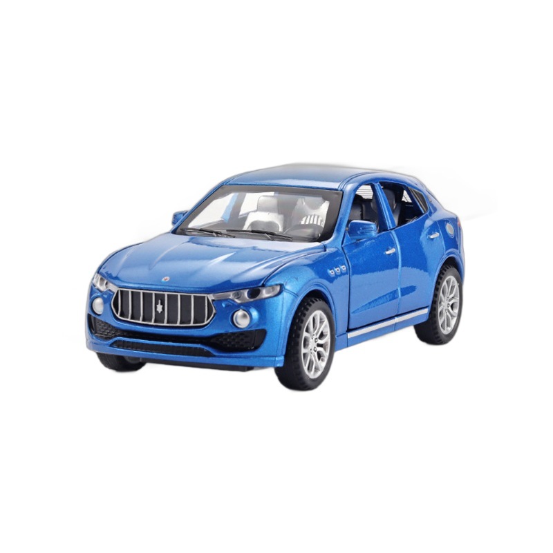 Modelo de Auto SUV de Aleación Escala 1:32 con Sonido y Luz, Retroceso para Niños