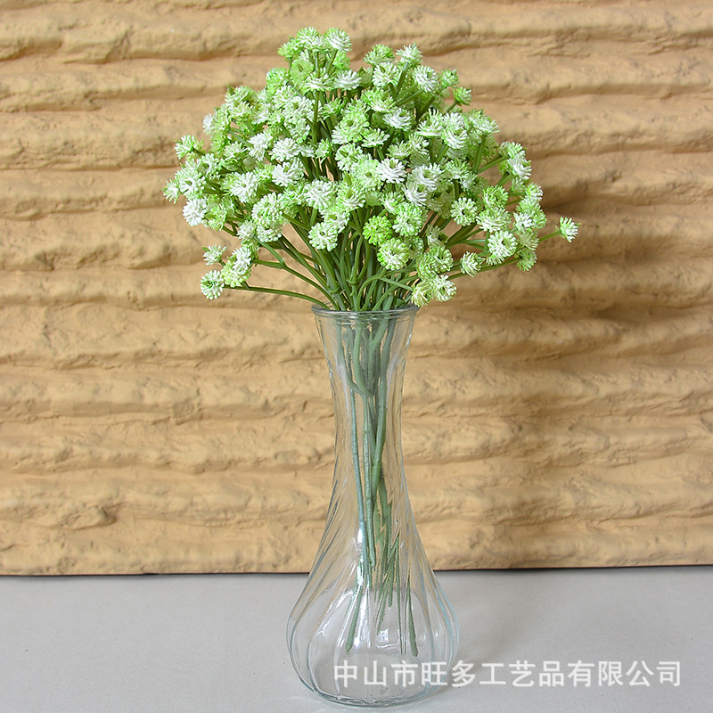 Cielo estrellado artificial 3 tenedor siente pegamento suave cielo estrellado decoración de la boda celebración de flores de plástico flor artificial ramo artificial