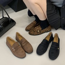 法式平底玛丽珍单鞋女鞋子2025新款春秋季复古温柔黑色绒面晚晚鞋