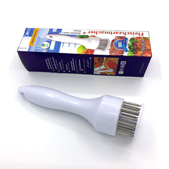 Kitchen tools stainless steel steak pine meat needle prick meat machine tender meat broken tendon prick hole machine barbecue needle hammer meat hammer