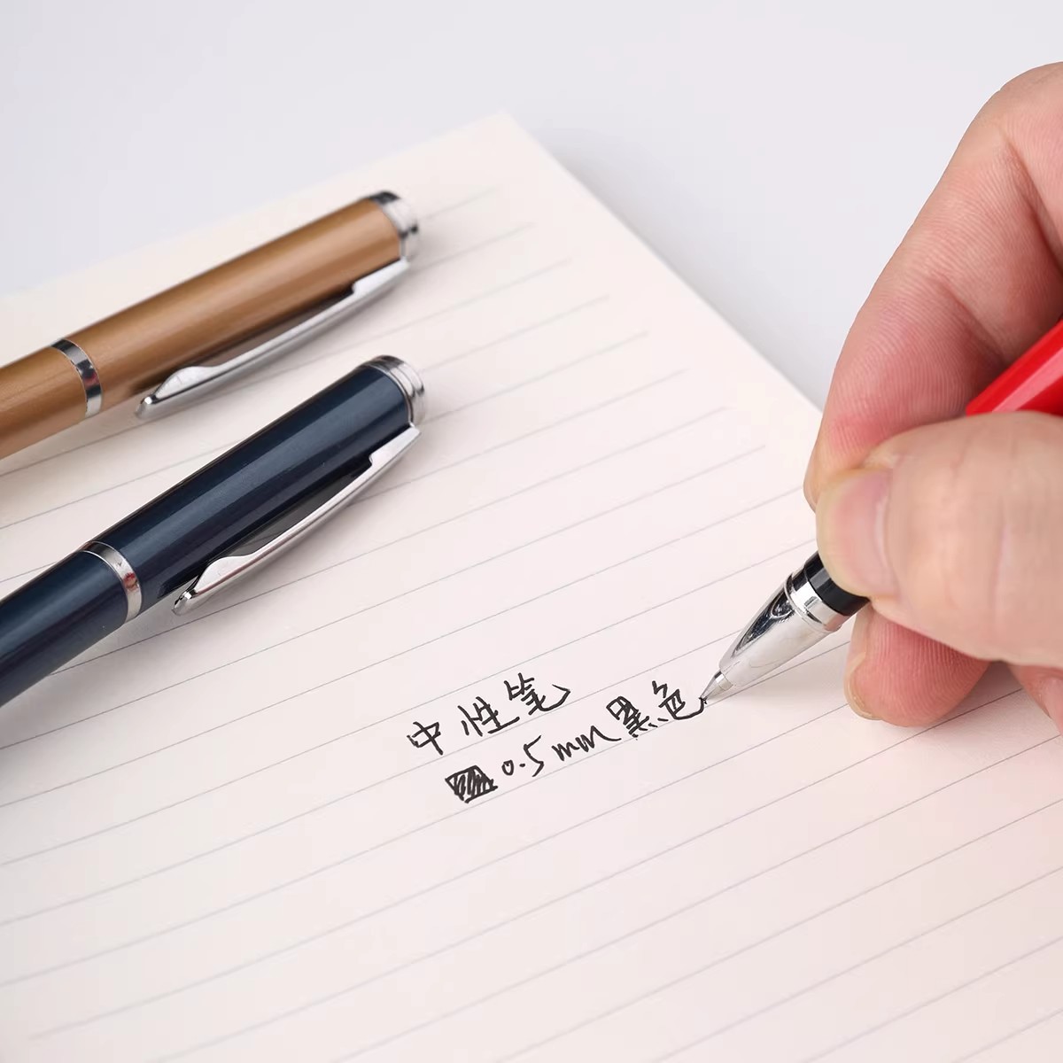 Bolígrafo neutro publicitario logotipo láser metal comercial firma de escritorio de escritorio impresible grabación láser